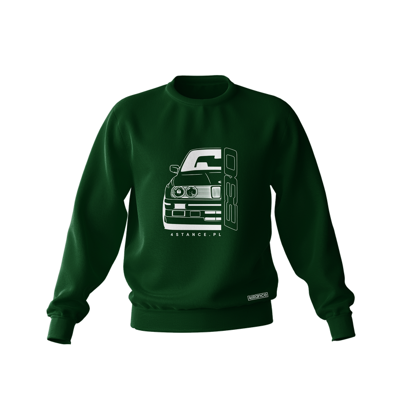 BMW E30 green front sweatshirt