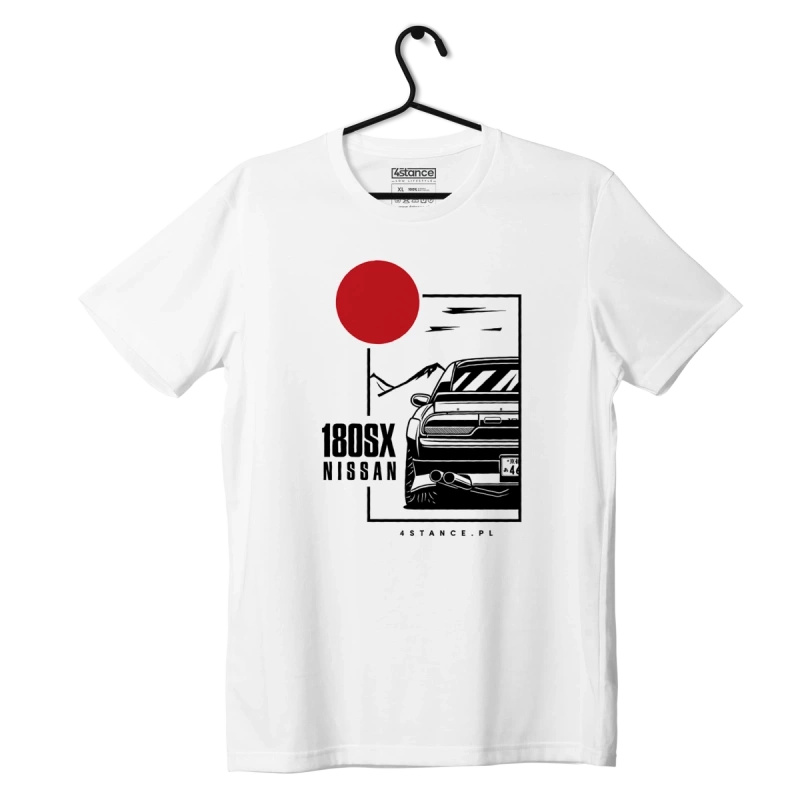 White NISSAN 180SX JDM T-shirt