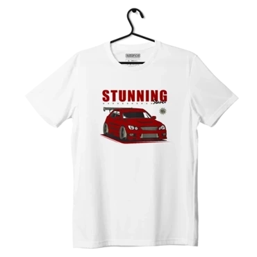 Biały T-shirt LEXUS IS200 IS300 IS STUNNING