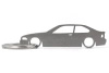 Kľúčenka BMW E36 coupe z nehrdzavejúcej ocele
