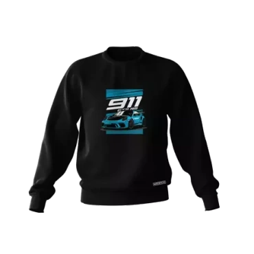 Černá mikina Porsche 911 GT3 RS