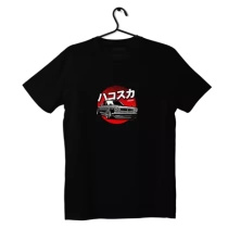 Czarny T-shirt Nissan Skyline GT-R HAKOSUKA