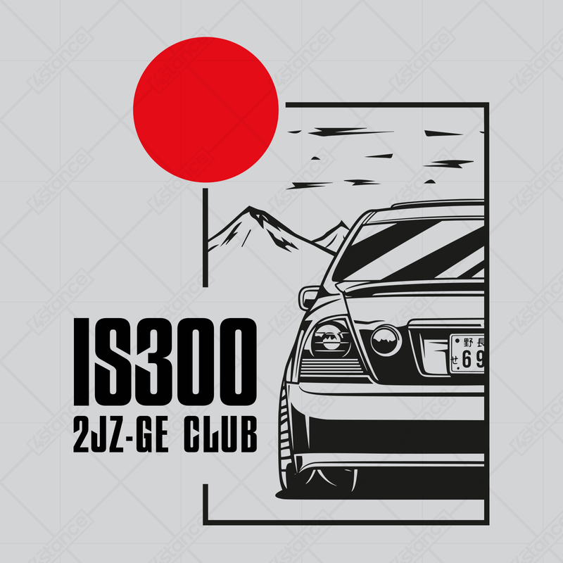 Lexus IS IS300 mikina s kapucňou modrá