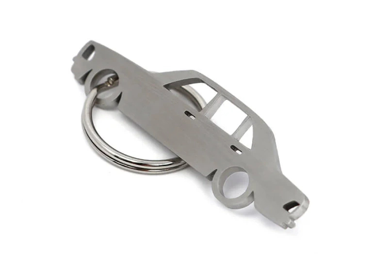 Mercedes-Benz E W123 stainless steel key ring