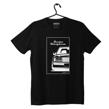 Čierne tričko MERCEDES W201 Jazdím klasicky