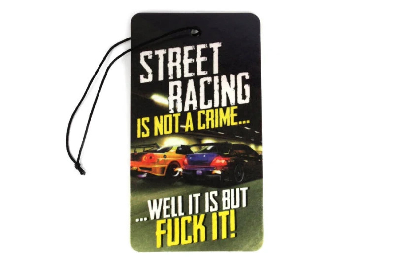 Street Racing Is Not A Crime fragrance pendant