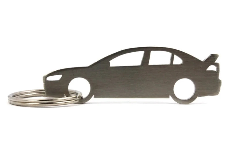 Mitsubishi Lancer EVO X stainless steel key ring