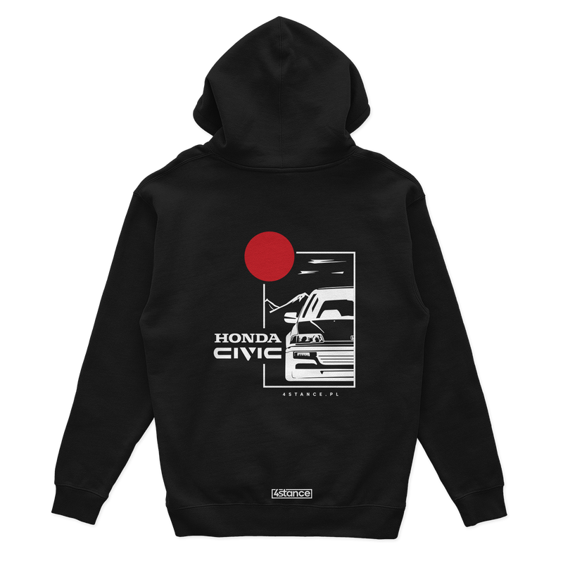 Czarna bluza z kapturem  HONDA CIVIC IV