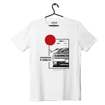 Biały T-shirt koszulka HONDA NSX