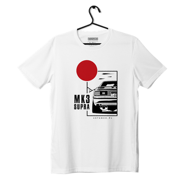 Biały T-shirt koszulka TOYOTA SUPRA MK3