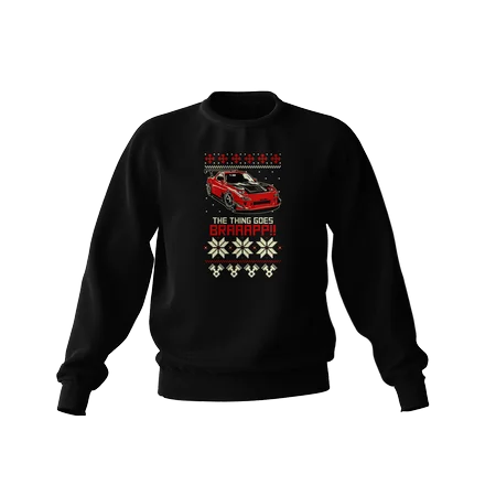 Czarna bluza Mazda RX7 Ugly Christmas Sweater