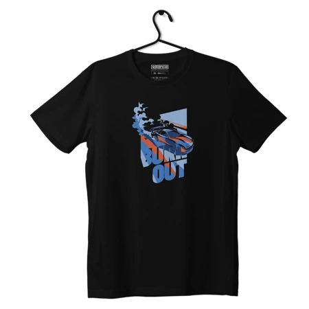 Czarny T-shirt MAZDA RX-7 BURNOUT