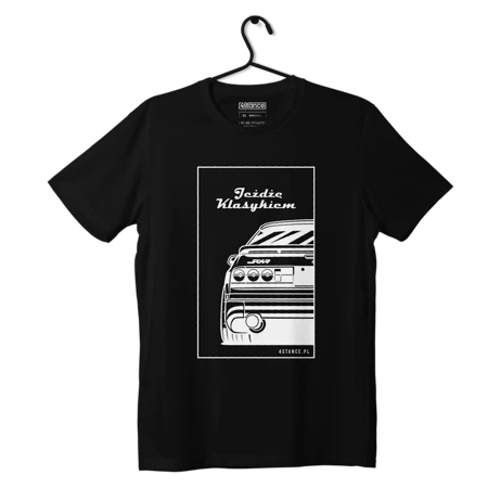 Czarny T-shirt MAZDA RX-7 Jeżdżę klasykiem