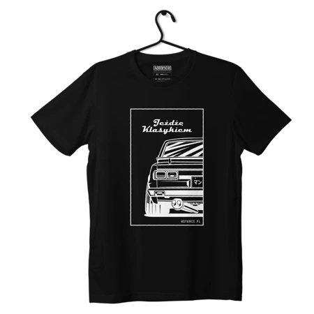 Czarny T-shirt NISSAN 2000 GTR Jeżdżę klasykiem