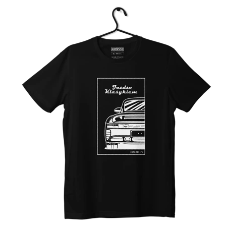 Czarny T-shirt PORSCHE 959 Jeżdżę klasykiem