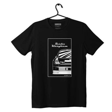 Czarny T-shirt RENAULT CLIO V6 Jeżdżę klasykiem