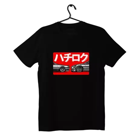 Czarny T-shirt koszulka 86 FINAL - Toyota AE86 GT86