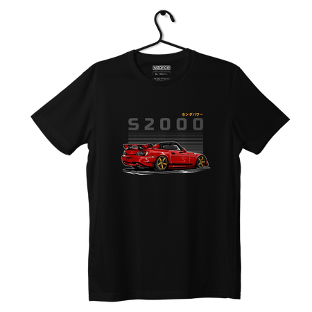 Czarny T-shirt koszulka HOND S2000