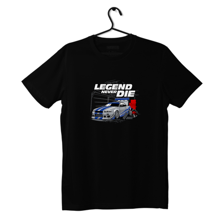 Czarny T-shirt koszulka LEGEND NEVER DIE