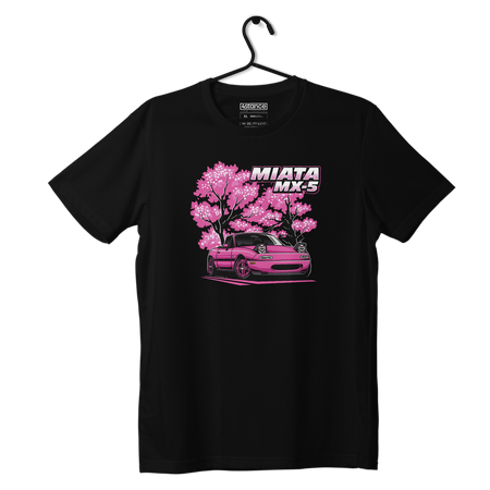 Czarny T-shirt koszulka MAZDA MIATA SAKURA