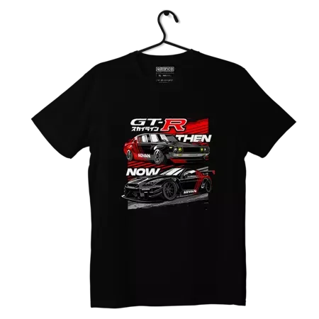 Czarny T-shirt koszulka Nissan Skyline GT-R ADVAN