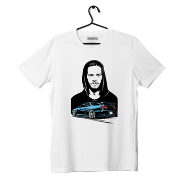 Czarny T-shirt koszulka PAUL WALKER Skyline