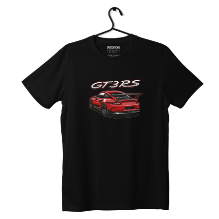 Czarny T-shirt koszulka PORSCHE 911 GT3 RS