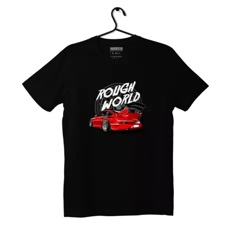 Czarny T-shirt koszulka Porsche 911 RWB