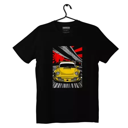 Czarny T-shirt koszulka Porsche 911 Turbo Ruf CTR