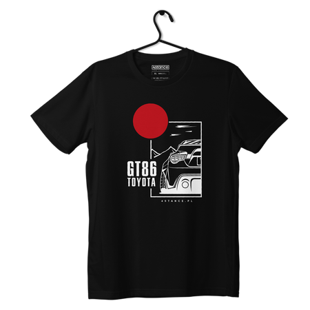 Czarny T-shirt koszulka TOYOTA GT86