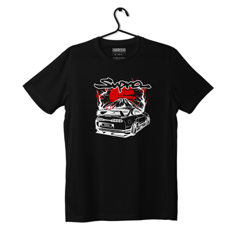 Czarny T-shirt koszulka TOYOTA Supra MK4 SAKURA
