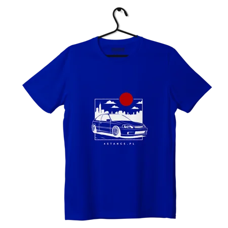 T-shirt koszulka Honda Civic VI JDM niebieska