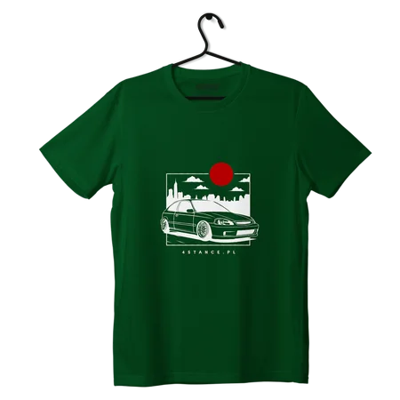 T-shirt koszulka Honda Civic VI JDM zielona