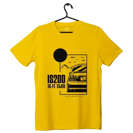 T-shirt koszulka Lexus IS IS200 JDM żółta