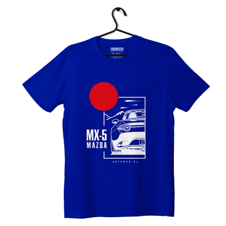 T-shirt koszulka Mazda MX-5 niebieska