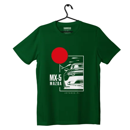 T-shirt koszulka Mazda MX-5 zielona