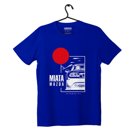 T-shirt koszulka Mazda Miata niebieska