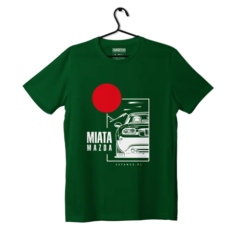 T-shirt koszulka Mazda Miata zielona
