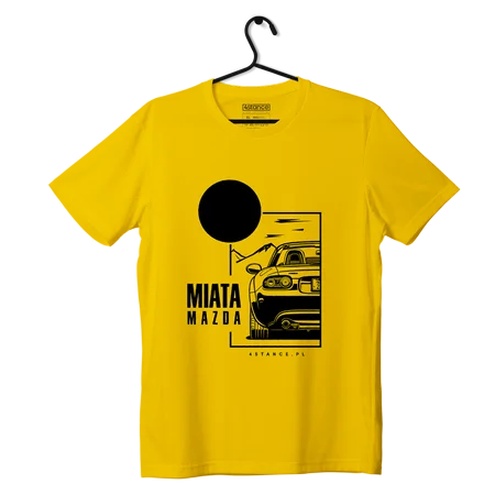 T-shirt koszulka Mazda Miata żółta