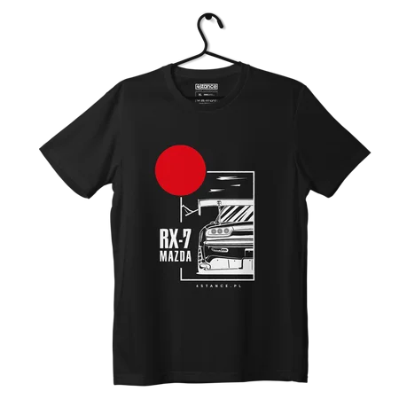 T-shirt koszulka Mazda RX-7 czarna