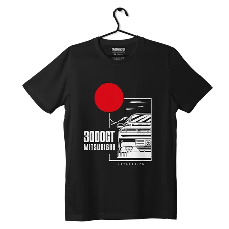 T-shirt koszulka Mitsubishi 3000GT czarna