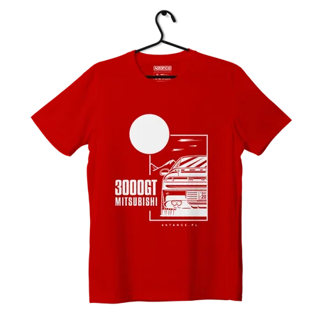 T-shirt koszulka Mitsubishi 3000GT czerwona