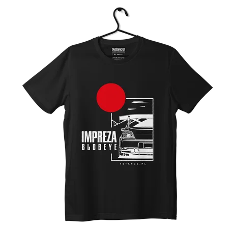 T-shirt koszulka Subaru Impreza Blobeye czarna