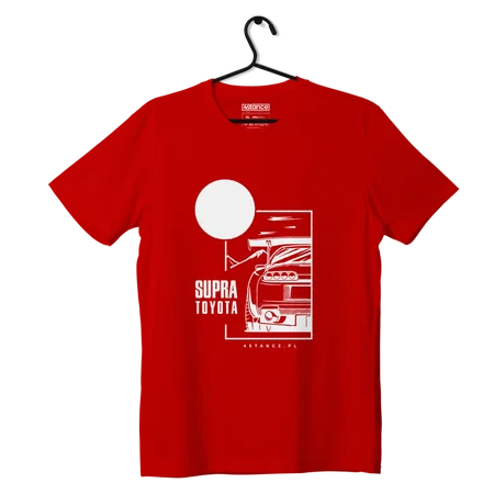 T-shirt koszulka Toyota Supra czerwona