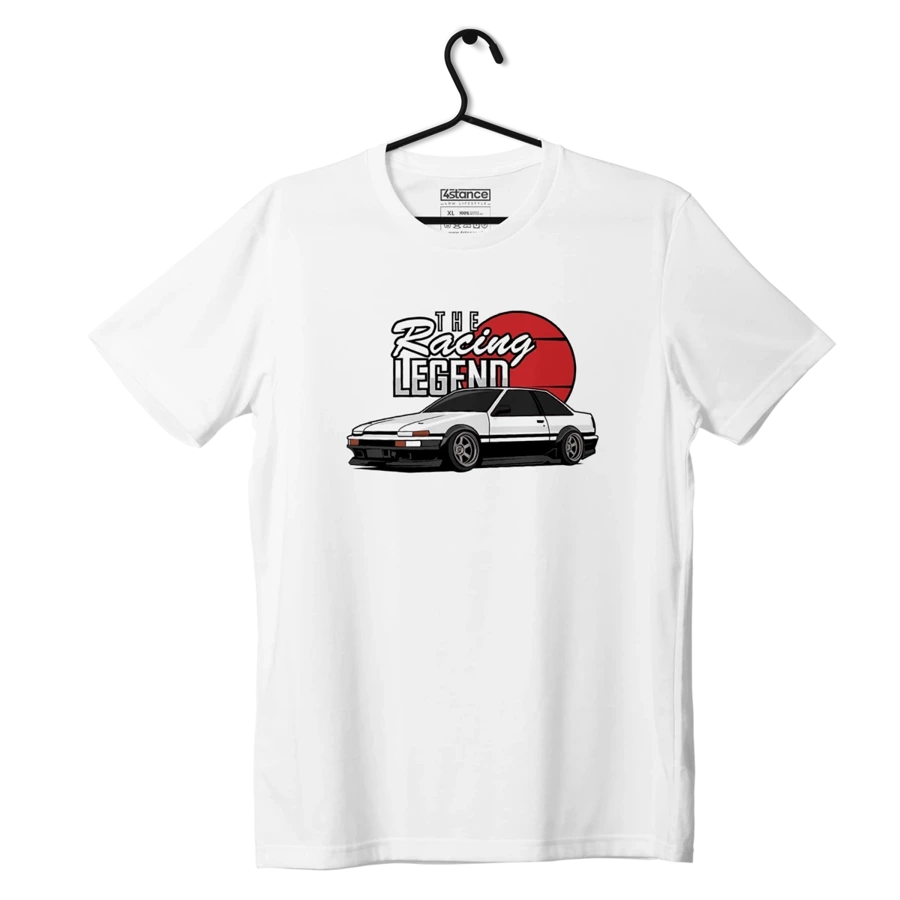 Biały T-shirt TOYOTA  AE86 RACING