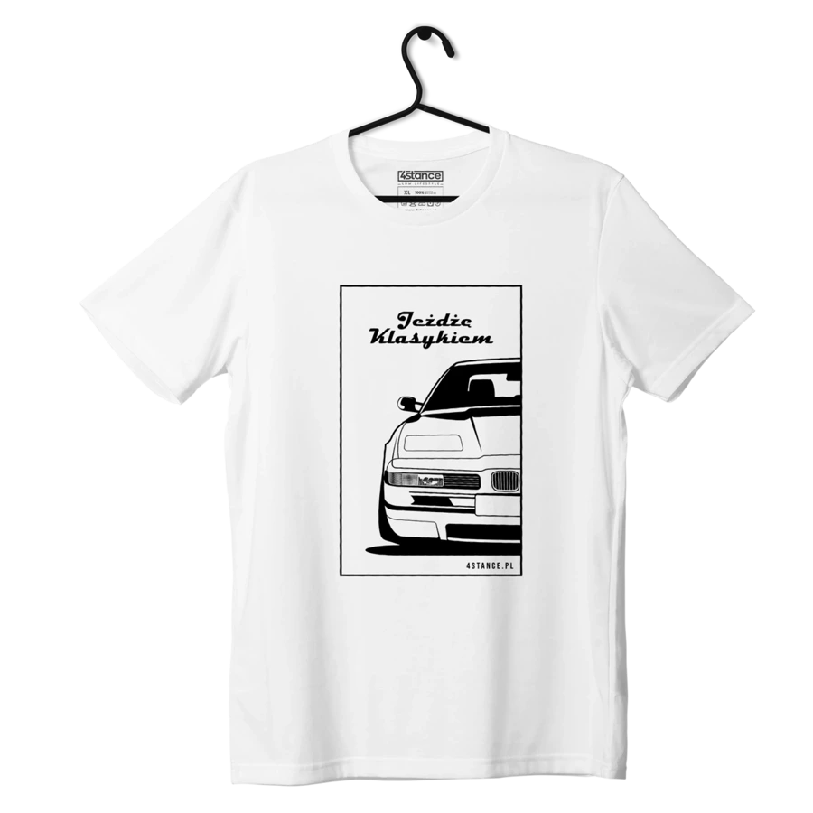 Biały T-shirt koszulka BMW E31 Jeżdżę klasykiem