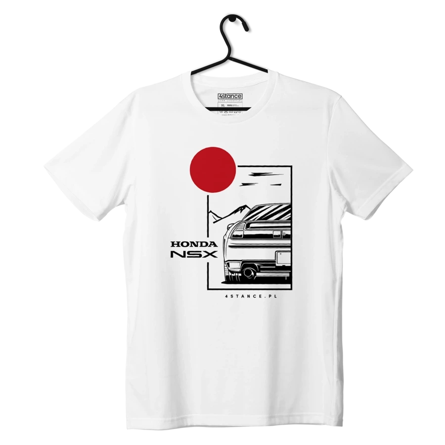 Biały T-shirt koszulka HONDA NSX 