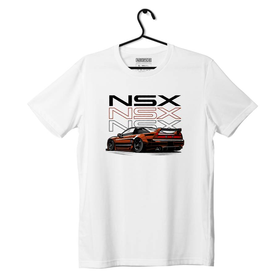 Biały T-shirt koszulka Honda NSX