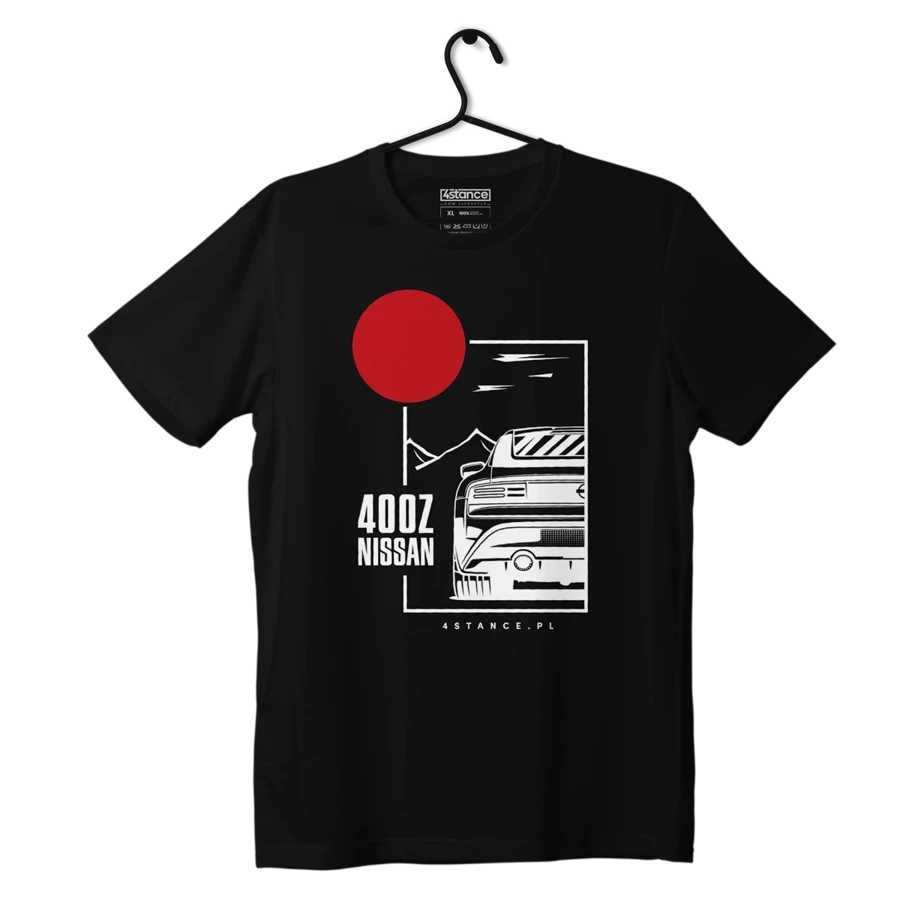 Czarny T-shirt NISSAN 400Z JDM