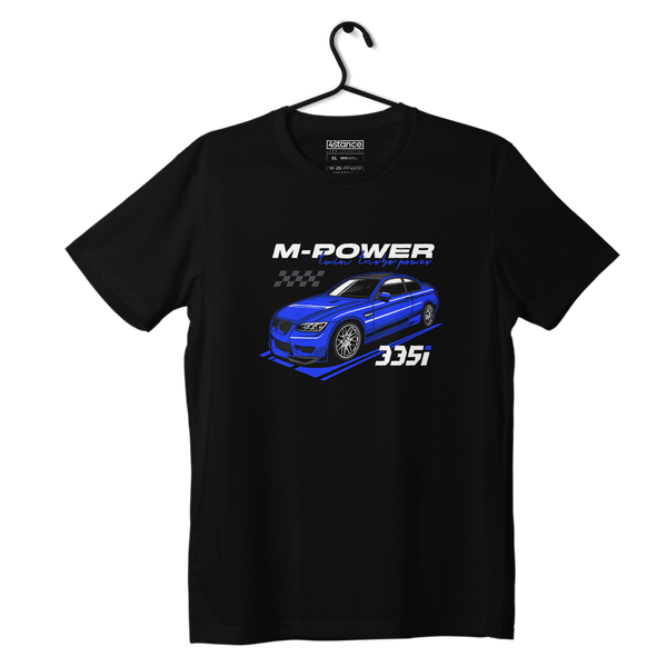 Czarny T-shirt koszulka BMW E90 M3